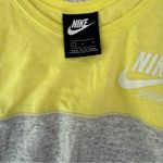 Nike  Gym Vintage Yellow/Gray Heather Colorblock Tank Large Photo 2