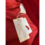 NEW Commense Red Velvet Velour Bandeau Strapless Sleeveless A Line Mini Dress L Size L Photo 2