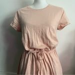 Pact • Pastel Pink Tie Waist Organic Cotton Dress Size M Photo 2