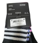 Adidas 6 Pair Women's Shoe Size 5-10 Cushioned Quarter Socks Multi Stripe Black Photo 2