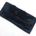 Stunning Vintage Beaded Black Clutch Bag Prom Wedding Ball Made in‎ Hong Kong Photo 1