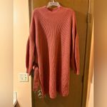 Anthropologie  Maeve Mockneck Tie Waist Sweater Dress in Cedar Photo 1