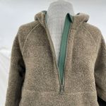 Outdoor Voices  Vine MegaFleece 1/2 Zip Wool Blend Pullover Hoodie Olive Green S Photo 3