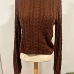 American Eagle Outfitters Preppy Cable Knit Sweater Size Medium Photo 0