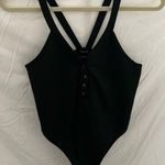 Urban Outfitters - out from Under~ black with front snaps- Bodysuit- size L Photo 0