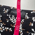 Talbots  Black White‎ Brown Floral Chatham Ankle Pants 14 Stretch Side Zip Photo 7