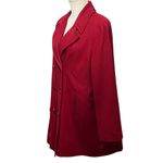 Harvé Benard VINTAGE HARVE BENARD BY BENARD HOLTZMAN Christmas Red Wool Blazer Coat SZ 14 Photo 1