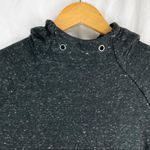 Adidas  Charcoal Grey Heathered Cropped Logo Hoodie Photo 11