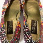 Sesto Meucci Artsy Silk Heels Brown Green Multi Size 8 N Narrow Photo 8