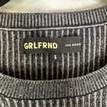 GRLFRND  Kasia L/S Bandeau Sweater in Thunder with Black Size Small Photo 2