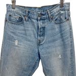 Levi Strauss & CO. Levi‎ Strauss & Co. Womens Cotton Button Fly Distressed Jeans Light Blue Size 29 Photo 1