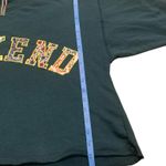 Anthropologie Weekend Crop Sweatshirt M Cottagecore Athleisure Green Jumper Photo 5