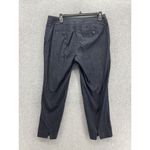 Ann Taylor LOFT  Women's Cropped Pants Blue Chambray Size 8 Julie Fit Cotton Photo 1