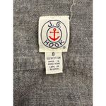 Vintage 1980s JG Hook Grey Denim Short Sleeve Top Medium Gray Photo 6