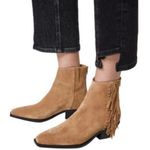 ALLSAINTS ππ Layla Suede Fringe Boots ~ Cognac Sand Brown ~ 38 NWT (No Box) Photo 6