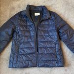 Loft  Navy Full Zip Puffer Jacket SIZE M Photo 1