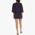 Vince Camuto womens Convertible Tie front Cover Up szS solid black romper 1 pc Photo 1