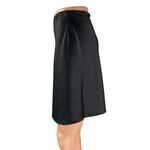 NEW Y.A.S Women's Black Silky Satin High Waisted Mini Flare A Photo 1