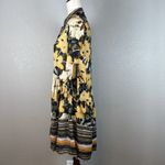 Blank London Womens Be A Good Girl Shirt Dress XS Floral Multicolor 3/4 Sleeve Photo 4