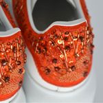 Alexander McQueen NEW Oversized Sneakers Sequin Beads White Red Leather Size 37 Photo 8