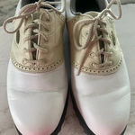FootJoy  Women’s Golf Shoes size 6, 98571 Comfort Beige White Saddle Cleats Photo 0