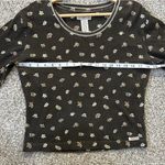 Unionbay Vintage Union Bay Brown Floral Fruit Fall Long Sleeve Tee Casual 90s Y2K Photo 5