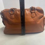 Talbots Women’s Orange Top Handle Leather Bag 8X5.5X13 Photo 3
