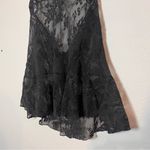 Victoria's Secret Lingerie Chemise Nightie Dress Black Lace Sheer Halter Size XL Photo 1