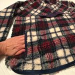 Vineyard Vines  Plaid Sherpa top - Med. Zip pockets. Blue, red, green, cream Photo 2