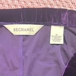 Bechamel women Purple Cropped Velvet Pants Size M Size M Photo 6