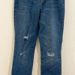 a.n.a  Jeans Women's  Mid Rise Straight Raw Hem Stretch Medium Wash Sz 6 Photo 0