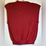Ellison NWT  wine mock neck padded power shoulder top size L Photo 1