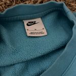 Nike Aqua Crewneck with White Logo Photo 1