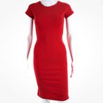 Stella McCartney ‎ Tomato Red Short Sleeve Compact Jersey Dress Size 38 Photo 1