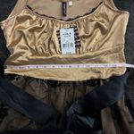 Heart soul  Cocktail Dress in Gold with Black Lace Overlay Photo 14