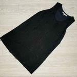 Rachel Roy  XL black mini dress / shirt frayed distressed tank top dress plus siz Photo 0