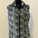 JM Collection Faux Fur Zip Up Vest Size Small Photo 0