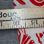 Calypso St. Barth Maxi Dress Womens L Red White Linen Blend Shells Boho Resort Photo 10