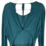 Lulus Moments That Last Hunter Green LS Cutout Jumpsuit XL Photo 7