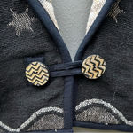 Vintage Flashback Woven Snowflake Tapestry Western Bolero Jacket~M~  Photo 2