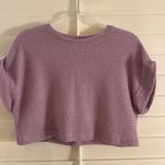 SheIn Purple Sweater Crop Top Photo 0