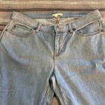 Eileen Fisher  Denim Cropped Pants Organic Cotton Blend Size 8 EUC #1456 Photo 2