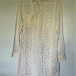 ALLSAINTS New All Saints Ivory Glesni shirt dress coverup sz 4 Photo 0