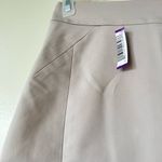 H&M NWT  Size 2 Beige Blush Pencil Skirt Pressed Pleats Waist Fully Lined Career Photo 3