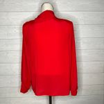 80’s VTG Tess Paris/Milano red high neck blouse Size 12 Photo 1