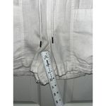 Athleta  Cabo Linen Shorts Size 6 White Vacation Beachy Boho Outdoors Comfy Photo 7