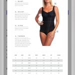 Maxine of Hollywood  Turquoise and Chocolate Brown One Piece Swimsuit - Size 18 Photo 6