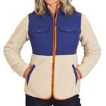 Duluth Women's Sherpa Blue Cream Colorblock Full Zip Jacket Medium Item 85806 Photo 15