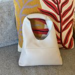 Banana Republic  Vegan Leather Mini Slouch Tote in Bone NWOT Photo 2