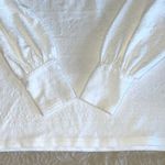 Loft  Women’s Long Sleeve Jersey Top Shirt‎ Crew Neck Size Small Petite White Photo 5